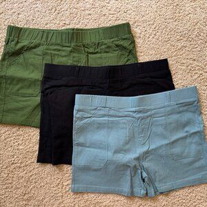 Comfy Shorts Brand Stretch Twill Shorts  Bundle of 3